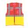 Mesh-Warnweste mit Reißverschluss und Taschen - Red/Hi-Vis Yellow in 3XL