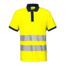 Warnschutz-Pique-Polo-Shirt mit Reflektorstreifen -...