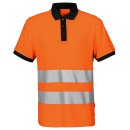 Warnschutz-Pique-Polo-Shirt mit Reflektorstreifen - verschiedene Farben