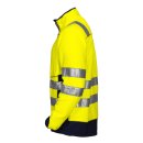 Zweifarbige Warnschutz-Fleecejacke mit Reflex - verschiedene Farben