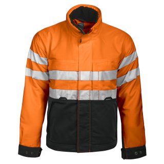 Gefütterte Warnschutz-Arbeitsjacke EN 20471, zweifarbig - verschiedene Farben