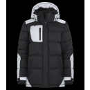 Winter-Jacke reflektierend / Langjacke mit abnehmbarer Kapuze