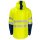 Zweifarbige Warnschutz-Regenjacke mit Reflexstreifen - Gelb/Marine in XS