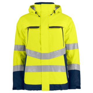 Arbeitsjacke Warnschutz Parka Winterjacke XS-6XL Regenjacke Warnjacke zweifarbig