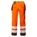 Warnschutz-Workerhose mit Reflektorstreifen - Orange/Schwarz in 156
