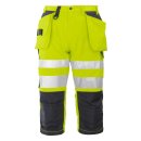 Warnschutz-¾-Piraten-Arbeits-Hose EN 20471 Klasse 2 - verschiedene Farben