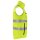 Warnschutz-Weste mit Reißverschluss und Taschen - Gelb/Schwarz in XS