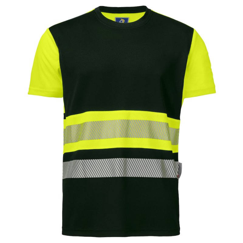 Schwarz-Gelbes T-Shirt mit Reflexstreifen, 56,95 €