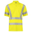 Gelbes Warnschutz-Polo-Shirt mit Reflexstreifen