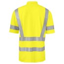 Gelbes Warnschutz-Polo-Shirt mit Reflexstreifen