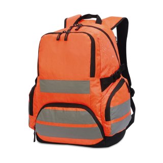 Warnschutz Rucksack mit Reflexstreifen - Hi-Vis Orange