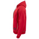 Sweatshirt - Kapuzensweatjacke mit Reflektoren - Rot XS