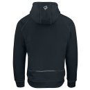 Sweatshirt - Kapuzensweatjacke mit Reflektoren - Schwarz 4XL