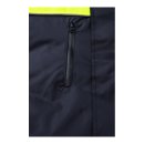 Wetterschutz-Jacke mit Reflexpaspeln & Neon - Marineblau/Gelb 3XL