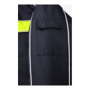 Wetterschutz-Jacke mit Reflexpaspeln & Neon - Marineblau/Gelb 3XL