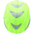 Fahrradhelm Regenüberzug - Helmüberzug neongelb mit Reflektorstreifen
