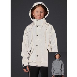 Reflektierende Kinder-Jacke / Junior Reflektor-Jacke mit abnehmbarer Kapuze -