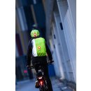 Helmcover / Fahrradhelmüberzug neongelb-reflektierend mit LED Licht