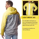 3in1 Reflektorjacke mit herausnehmbarer Fleecejacke – Herren gelb/reflektierend