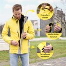 3in1 Reflektorjacke mit herausnehmbarer Fleecejacke – Herren gelb/reflektierend