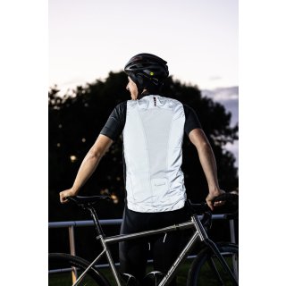2-teilige Reflektorweste verstellbar für Radfahren Joggen im Dar