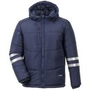 Gefütterte Herren-Steppjacke mit Reflexstreifen um...