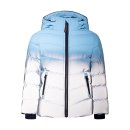 Kinder-Winter-Steppjacke blau-reflektierend