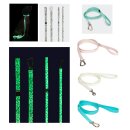 Leuchtende Hunde-Leine aus fluoreszierendem Material in...