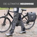 Radfahrer-Regenhose schwarz-reflektierend / Fahrrad-Regen-Überhose Unisex für Damen & Herren