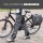 Radfahrer-Regenhose schwarz-reflektierend / Fahrrad-Regen-Überhose Unisex für Damen & Herren