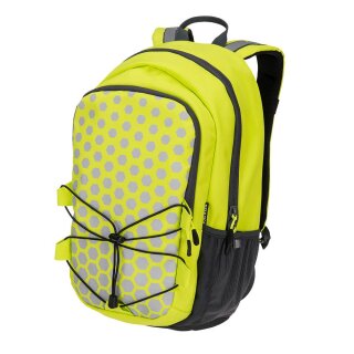 Gelber-Rucksack mit Reflexelementen und 15"-Laptopfach