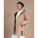 Regenmantel / Regenjacke voll reflektierend in beige-braun – Damen & Herren