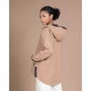 Regenmantel / Regenjacke voll reflektierend in beige-braun – Damen & Herren