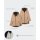 Regenmantel / Regenjacke voll reflektierend in beige-braun – Damen & Herren