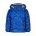 Kinder-Winter-Steppjacke blau-reflektierend mit Dino-Motiv