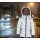 Kinder-Winter-Steppjacke blau-reflektierend mit Dino-Motiv