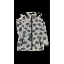 Kinder-Winter-Steppjacke grün-reflektierend mit Traktor-Muster