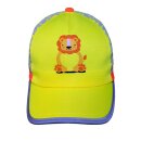 Neon-gelbe Kinder-Cap mit Tiermotiv und Reflex-Aufdruck