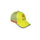 Neon-gelbe Kinder-Cap mit Tiermotiv und Reflex-Aufdruck