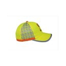 Neon-gelbe Kinder-Cap mit Tiermotiv und Reflex-Aufdruck