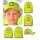 Neon-gelbe Kinder-Cap mit Tiermotiv und Reflex-Aufdruck