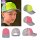 Neon-Reflex Cappy / Kappe für Kinder mit Reflexschirm – verschiedenen Farben