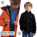 3in1 Kinder-Reflektorjacke mit herausnehmbarer Fleecejacke – farbig reflektierend