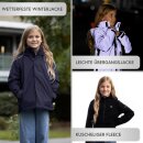 3in1 Kinder-Reflektorjacke mit herausnehmbarer Fleecejacke – farbig reflektierend