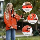3in1 Kinder-Reflektorjacke mit herausnehmbarer Fleecejacke – farbig reflektierend