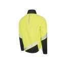 Sportliche, wasserdichte gelb-schwarze Fahrradjacke mit...