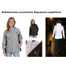 Reflektierende wasserdichte Damen-Regenjacke –...