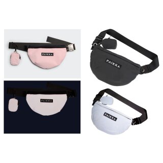Paikka reflektierende Leckerli-Tasche / Umhängetasche / geräumige Bauchtasche 30x18cm –