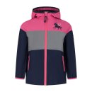 Kinder-Regenjacke / wasserdichte Übergangsjacke mit breitem reflektierenden Streifen – verschiedene Farben