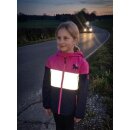 Kinder-Regenjacke / wasserdichte Übergangsjacke mit breitem reflektierenden Streifen – verschiedene Farben